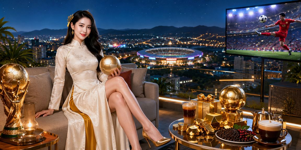 Người dùng tại Buôn Ma Thuột theo dõi cá cược bóng đá trên điện thoại trong trang phục áo dài