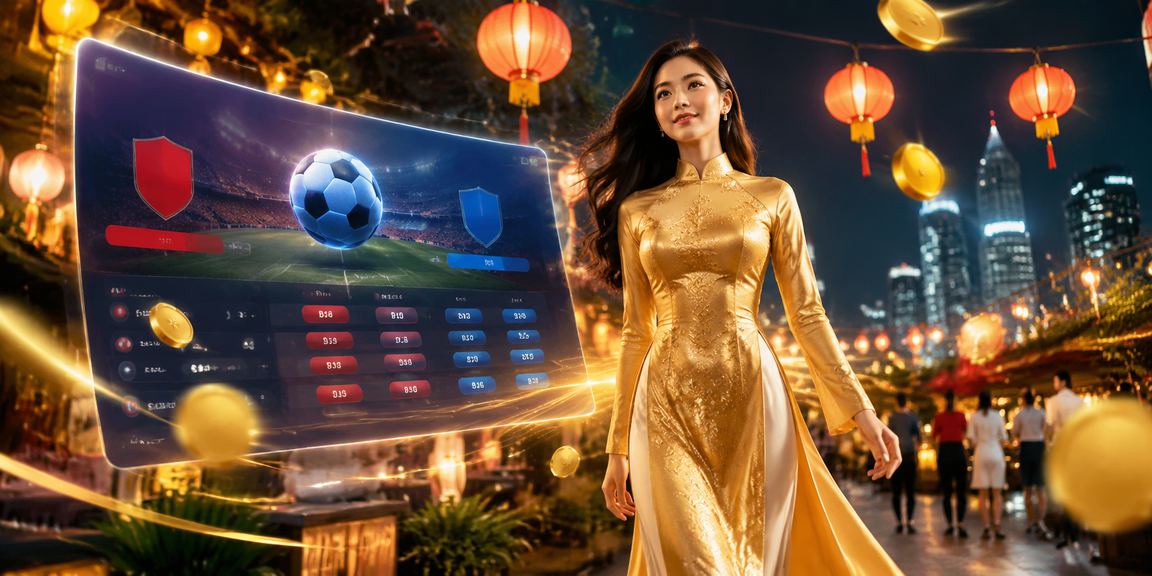 Người phụ nữ Sài Gòn mặc áo dài đặt cược casino trực tuyến trên điện thoại