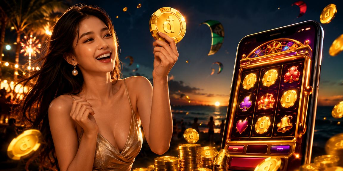 Hình ảnh chơi game slots trên điện thoại tại Mũi Né